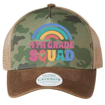 4th Grade Squad Rainbow Legacy Tie Dye Trucker Hat