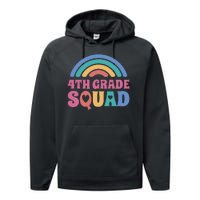 4th Grade Squad Rainbow Performance Fleece Hoodie