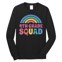 4th Grade Squad Rainbow Long Sleeve Shirt