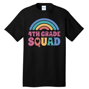 4th Grade Squad Rainbow Tall T-Shirt