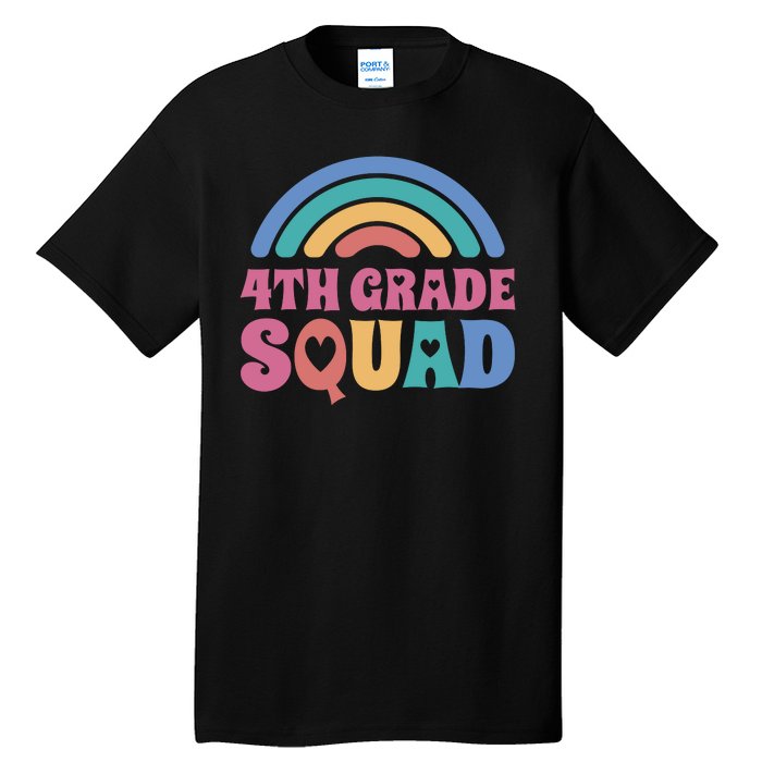 4th Grade Squad Rainbow Tall T-Shirt