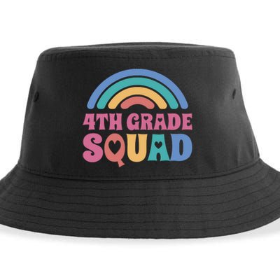 4th Grade Squad Rainbow Sustainable Bucket Hat