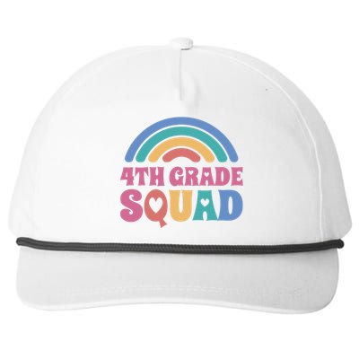 4th Grade Squad Rainbow Snapback Five-Panel Rope Hat