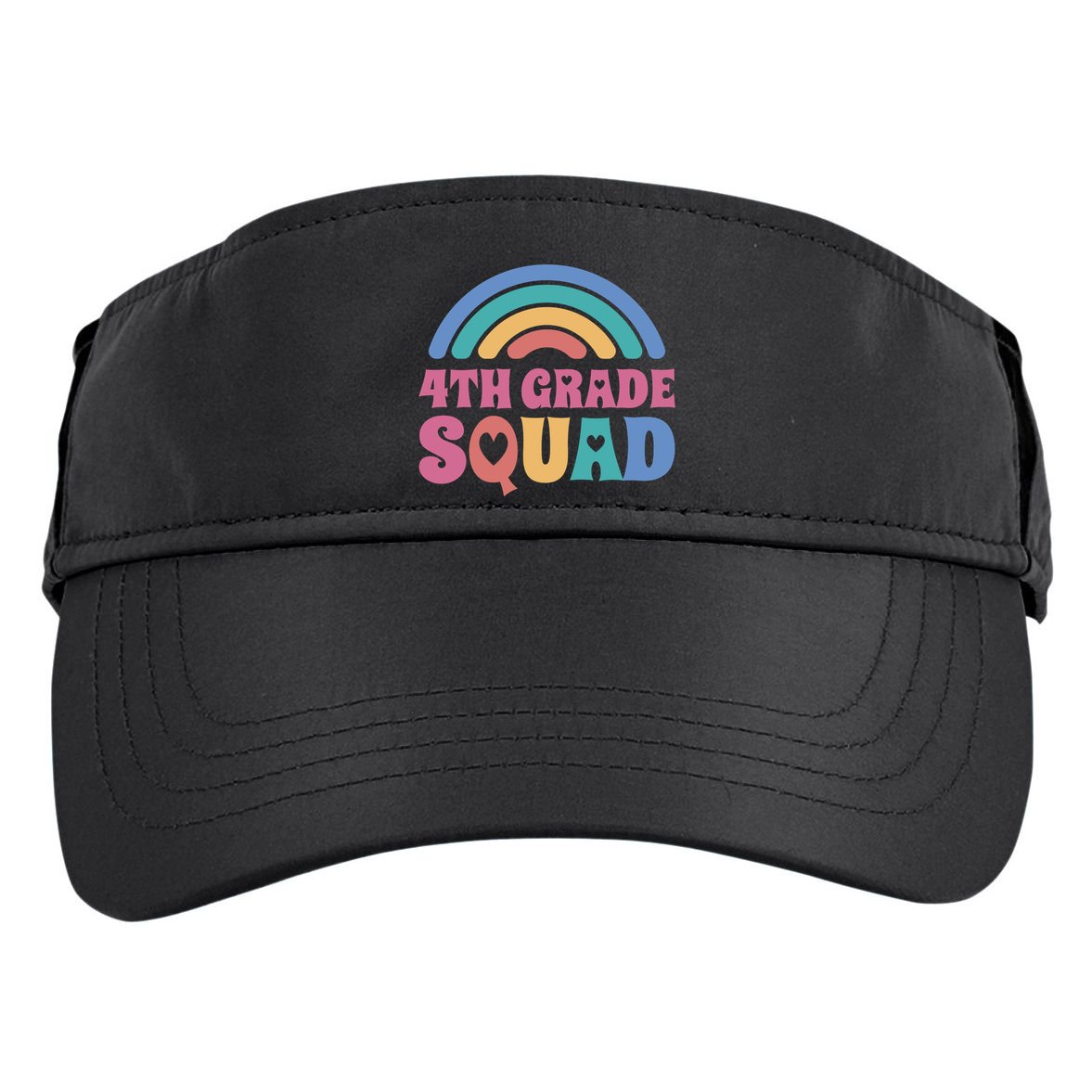 4th Grade Squad Rainbow Adult Drive Performance Visor