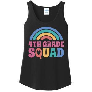 4th Grade Squad Rainbow Ladies Essential Tank