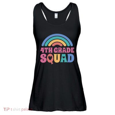 4th Grade Squad Rainbow Ladies Essential Flowy Tank
