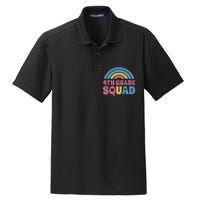 4th Grade Squad Rainbow Dry Zone Grid Polo