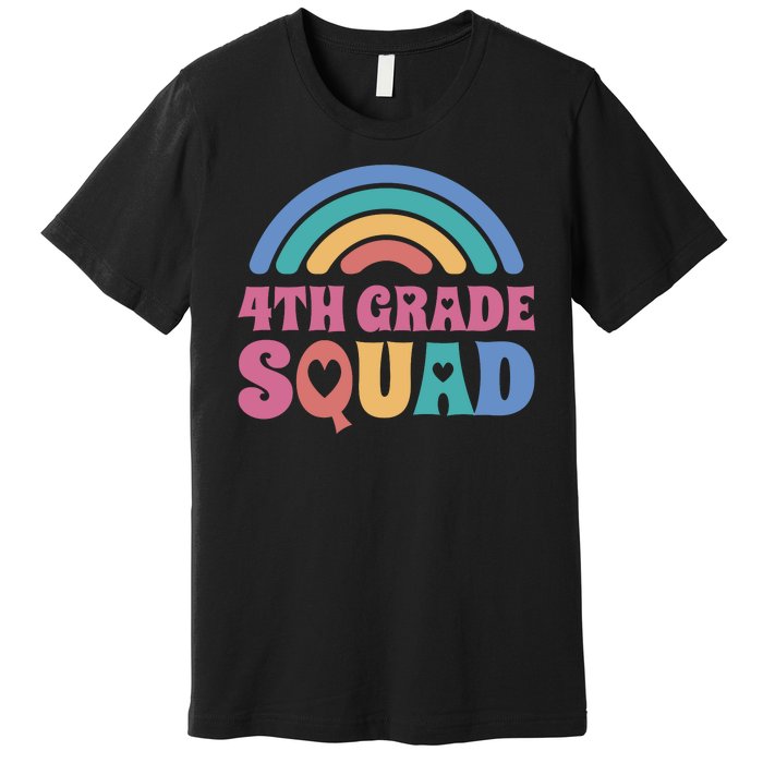 4th Grade Squad Rainbow Premium T-Shirt