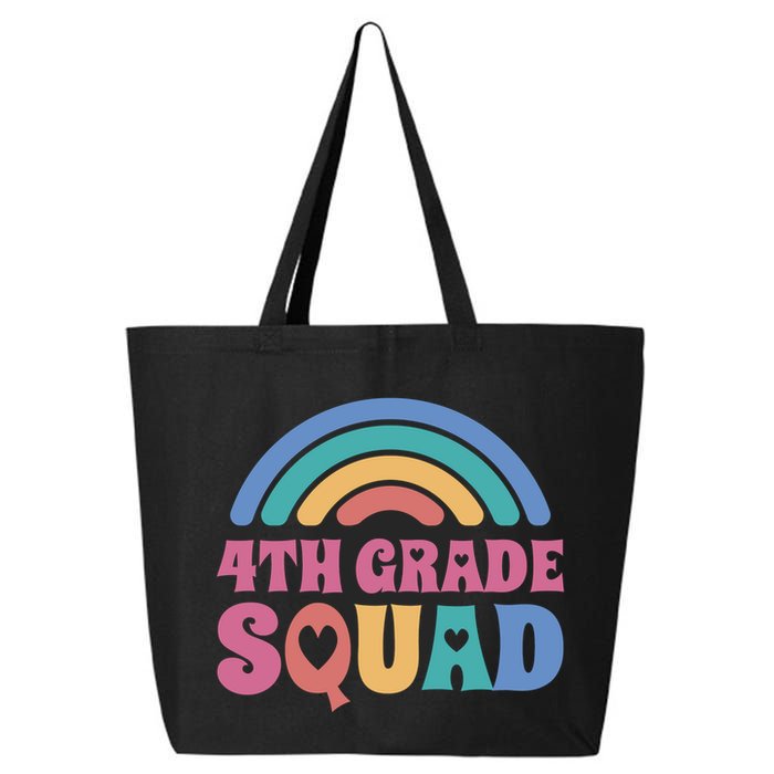 4th Grade Squad Rainbow 25L Jumbo Tote
