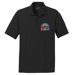 4th Grade Squad Rainbow PosiCharge RacerMesh Polo