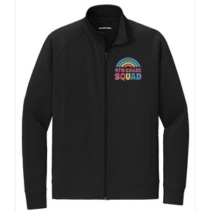 4th Grade Squad Rainbow Stretch Full-Zip Cadet Jacket