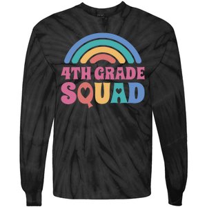 4th Grade Squad Rainbow Tie-Dye Long Sleeve Shirt