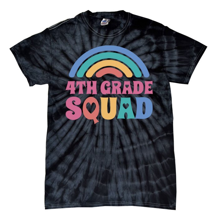 4th Grade Squad Rainbow Tie-Dye T-Shirt