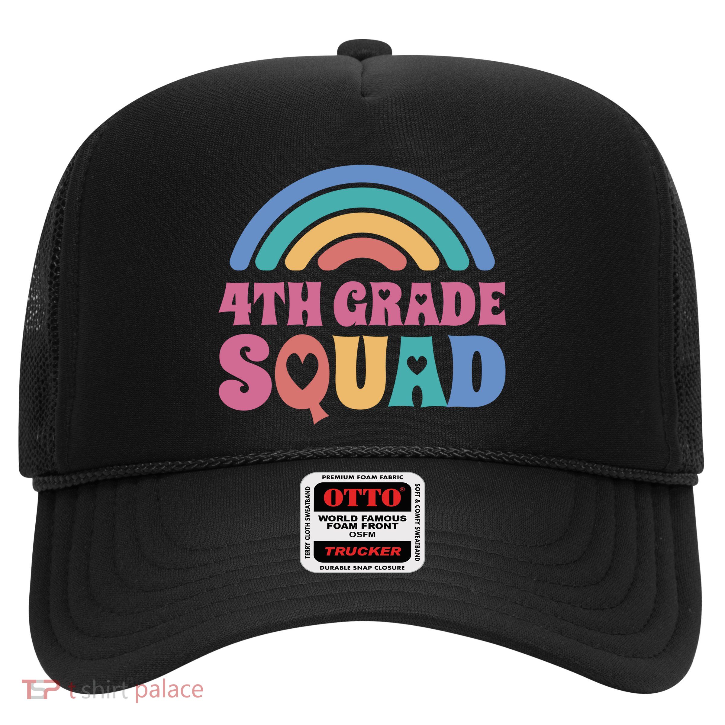 4th Grade Squad Rainbow Trucker Hat