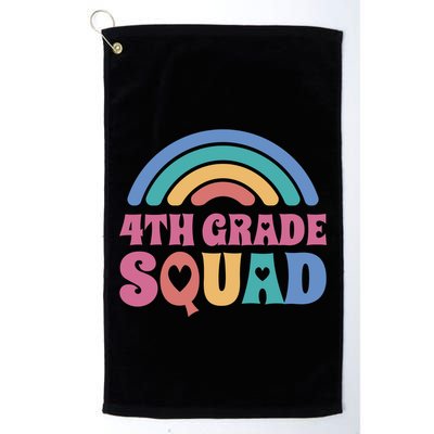 4th Grade Squad Rainbow Golf Towel