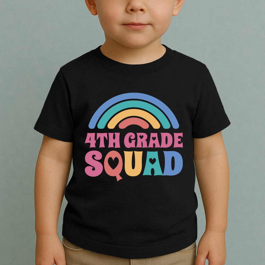 4th Grade Squad Rainbow Toddler T-Shirt