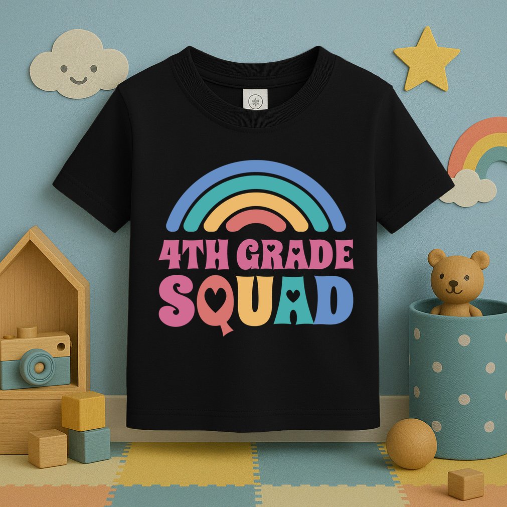 4th Grade Squad Rainbow Toddler T-Shirt