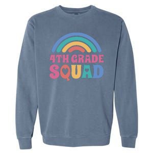 4th Grade Squad Rainbow Garment-Dyed Sweatshirt