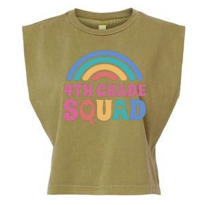 4th Grade Squad Rainbow Garment-Dyed Women's Muscle Tee