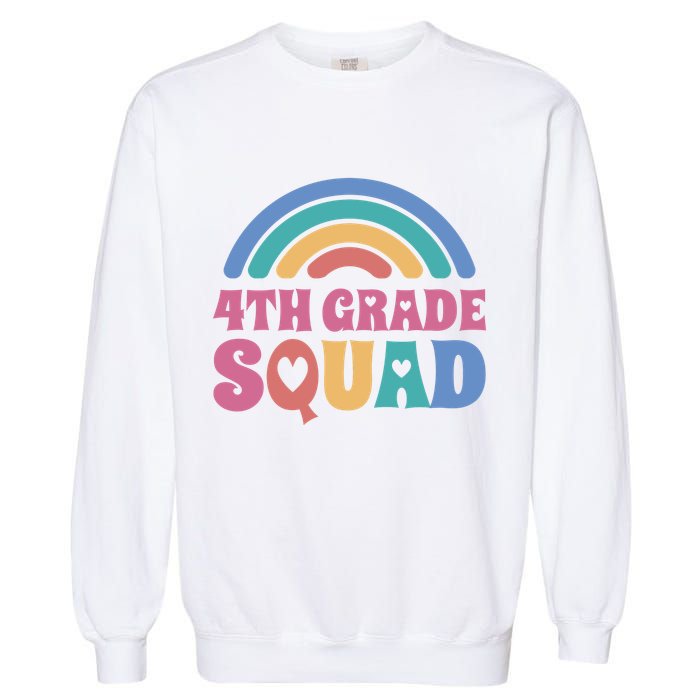 4th Grade Squad Rainbow Garment-Dyed Sweatshirt