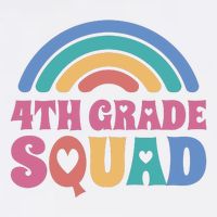 4th Grade Squad Rainbow Garment-Dyed Sweatshirt