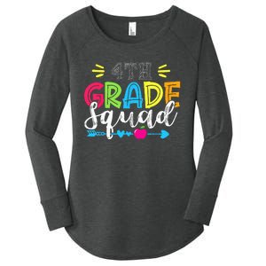 4th Grade Squad Team Back To School Teacher Student Women's Perfect Tri Tunic Long Sleeve Shirt