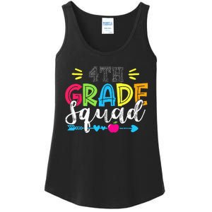 4th Grade Squad Team Back To School Teacher Student Ladies Essential Tank