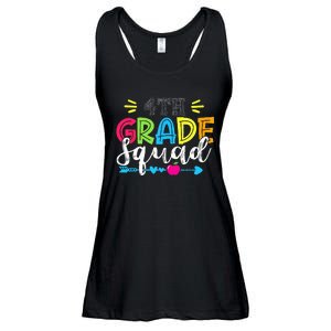 4th Grade Squad Team Back To School Teacher Student Ladies Essential Flowy Tank