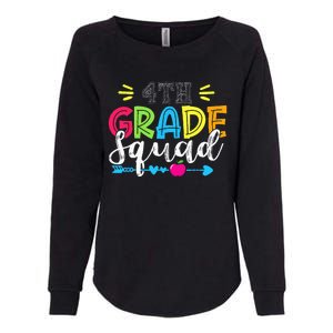 4th Grade Squad Team Back To School Teacher Student Womens California Wash Sweatshirt