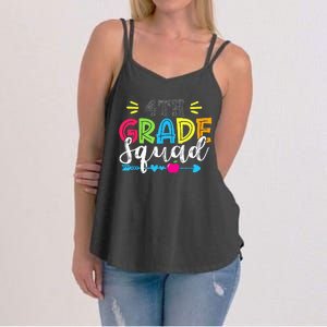 4th Grade Squad Team Back To School Teacher Student Women's Strappy Tank