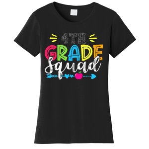 4th Grade Squad Team Back To School Teacher Student Women's T-Shirt