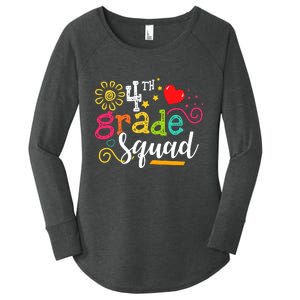 4th Grade Squad Student Teacher Gift Back To School Women's Perfect Tri Tunic Long Sleeve Shirt