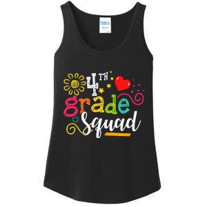 4th Grade Squad Student Teacher Gift Back To School Ladies Essential Tank