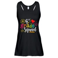 4th Grade Squad Student Teacher Gift Back To School Ladies Essential Flowy Tank