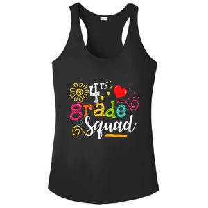 4th Grade Squad Student Teacher Gift Back To School Ladies PosiCharge Competitor Racerback Tank