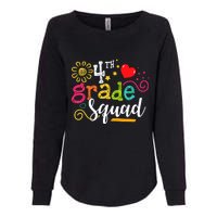 4th Grade Squad Student Teacher Gift Back To School Womens California Wash Sweatshirt