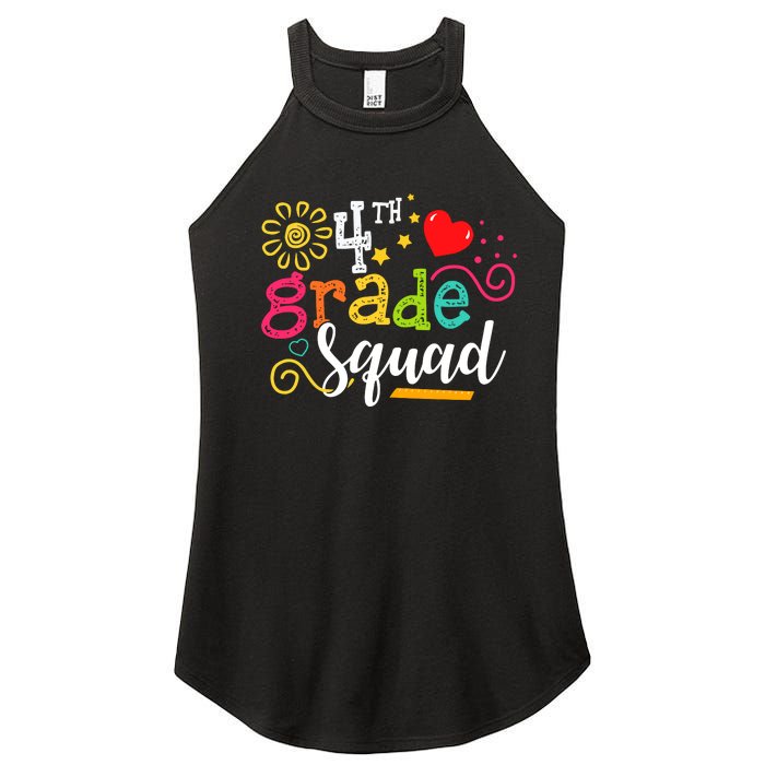 4th Grade Squad Student Teacher Gift Back To School Women's Perfect Tri Rocker Tank