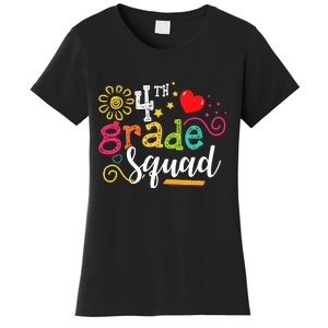 4th Grade Squad Student Teacher Gift Back To School Women's T-Shirt