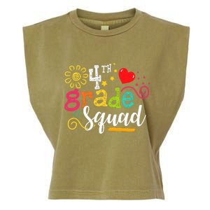 4th Grade Squad Student Teacher Gift Back To School Garment-Dyed Women's Muscle Tee