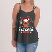 4th Grade Squad Reindeer Christmas Fourth Grade Teacher Xmas Women's Strappy Tank