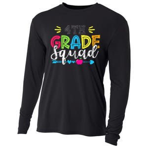 4th Grade Squad Team Back To School Teacher Student Cooling Performance Long Sleeve Crew