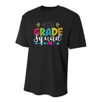 4th Grade Squad Team Back To School Teacher Student Youth Performance Sprint T-Shirt