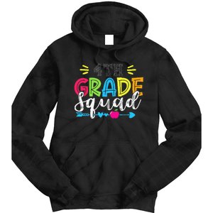 4th Grade Squad Team Back To School Teacher Student Tie Dye Hoodie