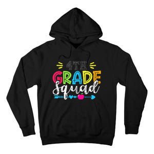 4th Grade Squad Team Back To School Teacher Student Tall Hoodie