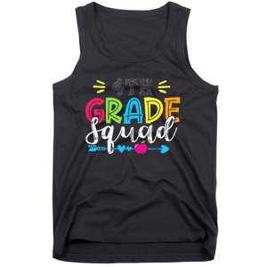 4th Grade Squad Team Back To School Teacher Student Tank Top