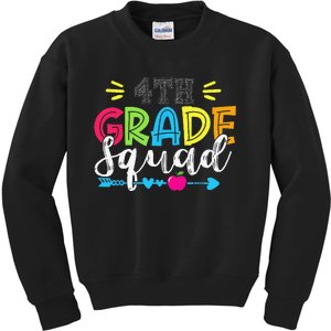 4th Grade Squad Team Back To School Teacher Student Kids Sweatshirt