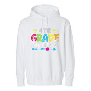 4th Grade Squad Team Back To School Teacher Student Garment-Dyed Fleece Hoodie