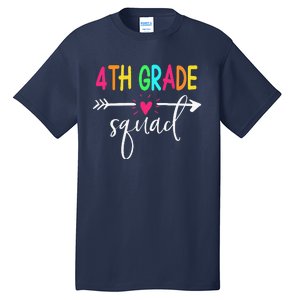 4th Grade Squad Back To School Team Teacher Student Tall T-Shirt