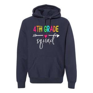 4th Grade Squad Back To School Team Teacher Student Premium Hoodie