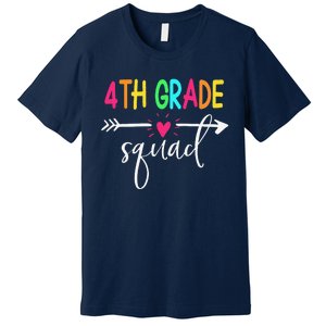 4th Grade Squad Back To School Team Teacher Student Premium T-Shirt